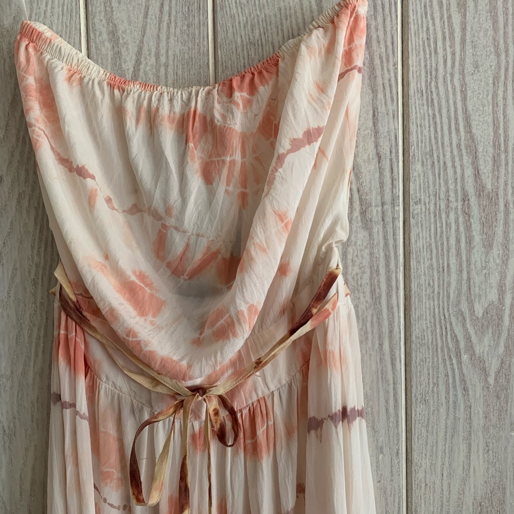 Gypsy maxi dress, Anthropologie, 100% silk, small